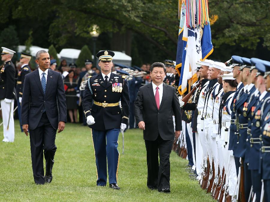 （XHDW）（5）习近平出席美国总统奥巴马举行的欢迎仪式