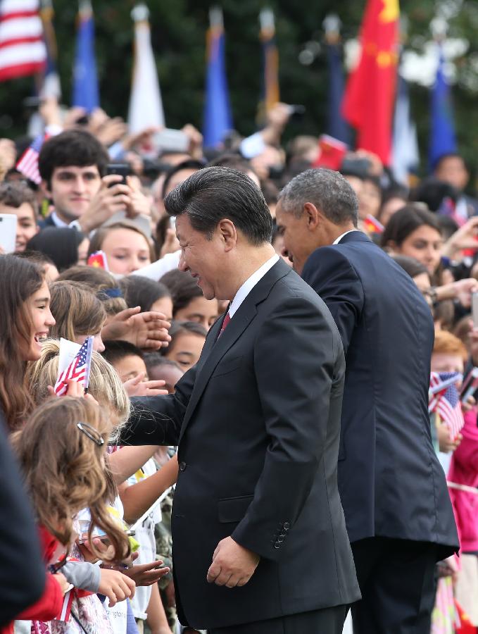（XHDW）（7）习近平出席美国总统奥巴马举行的欢迎仪式