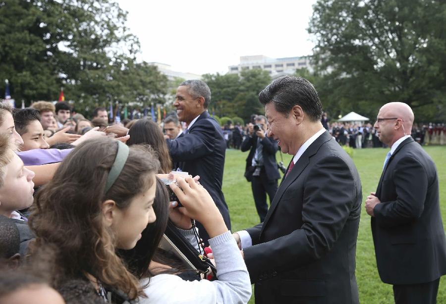 （XHDW）（21）习近平出席美国总统奥巴马举行的欢迎仪式