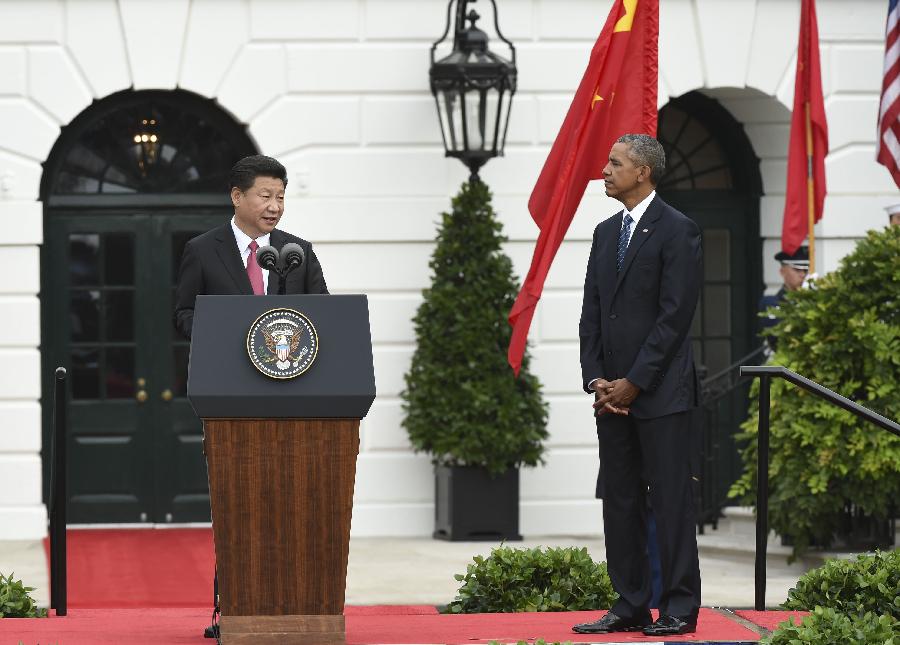 （XHDW）（26）习近平出席美国总统奥巴马举行的欢迎仪式