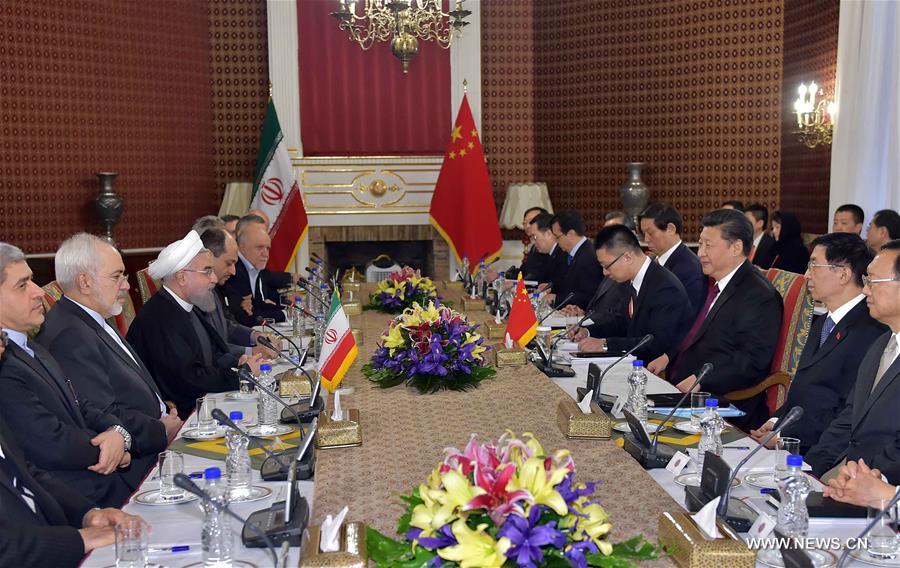 （XHDW）（5）习近平同伊朗总统鲁哈尼举行会谈