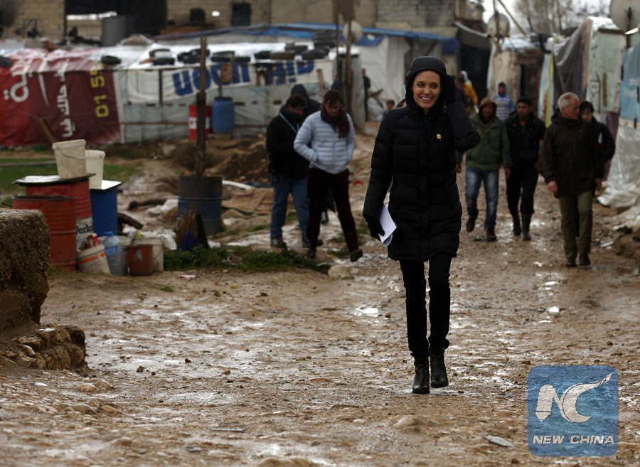 UNHCR special envoy Angelina Jolie visits Syrian refugees in Lebanon