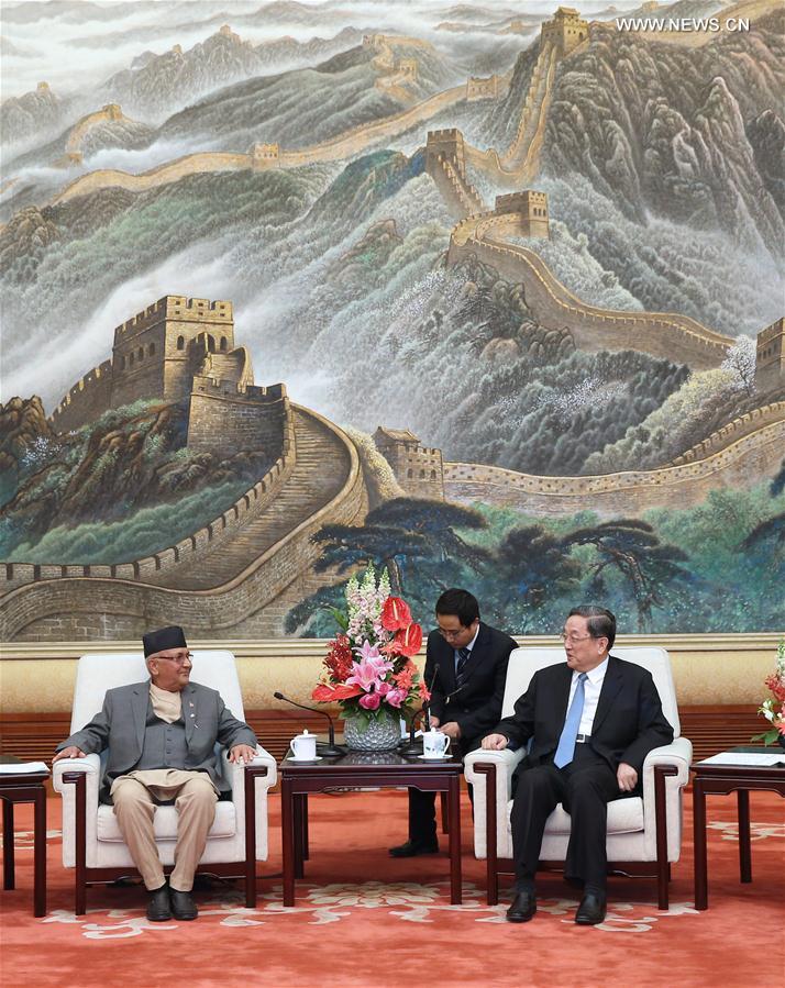 （XHDW）俞正声会见尼泊尔总理奥利
