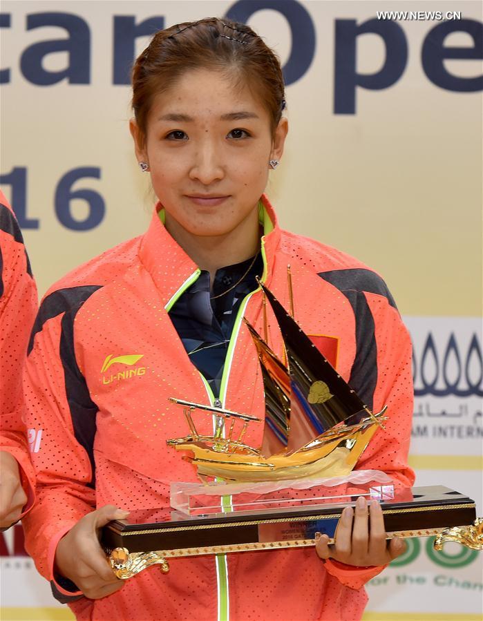 （体育）（4）乒乓球——卡塔尔公开赛：刘诗雯女单夺冠