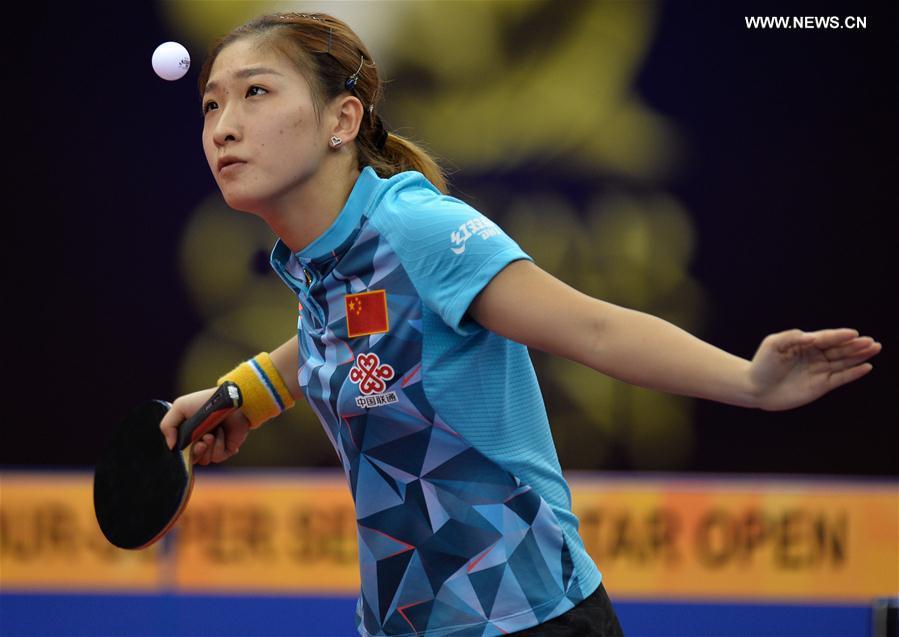 （体育）（1）乒乓球——卡塔尔公开赛：刘诗雯夺得女单冠军