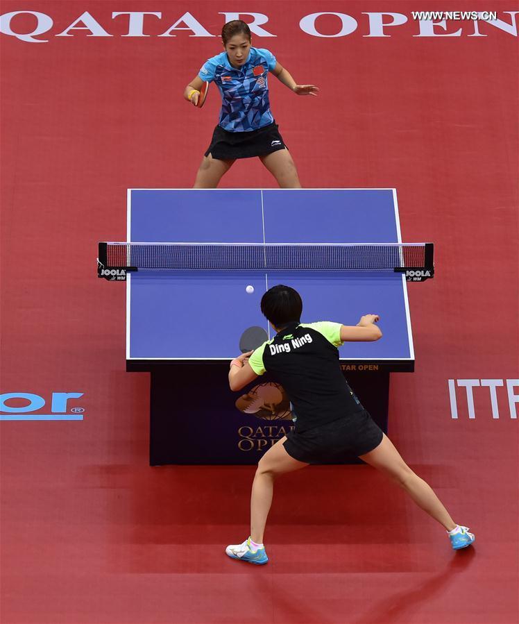 （体育）（3）乒乓球——卡塔尔公开赛：刘诗雯夺得女单冠军