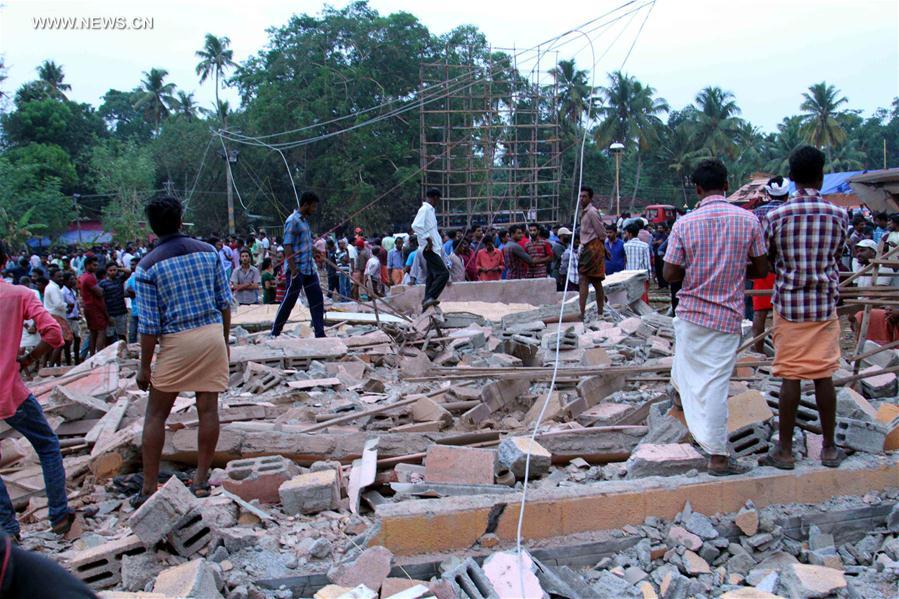 （国际）（5）印度西南部一寺庙起火致80多人死亡 