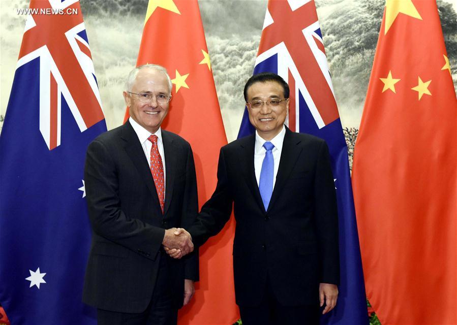 （XHDW）（1）李克强同澳大利亚总理特恩布尔举行中澳总理年度会晤