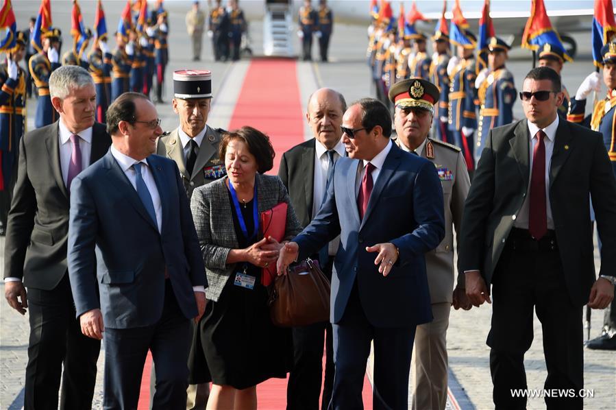 （国际）（3）法国总统奥朗德访问埃及