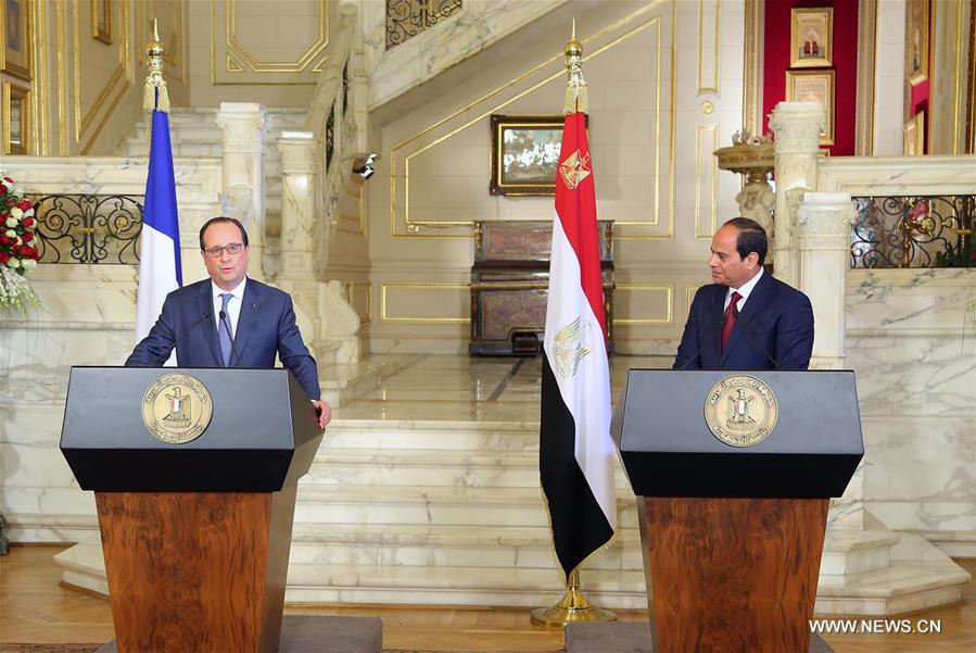 （国际）（1）法国总统奥朗德访问埃及