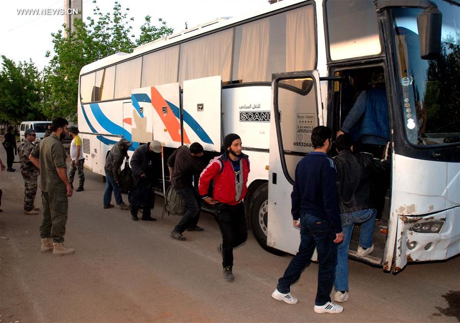SYRIA-DAMASCUS-EVACUATION-CIVILIANS