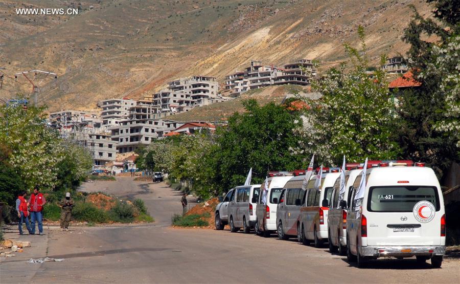 SYRIA-DAMASCUS-EVACUATION-CIVILIANS