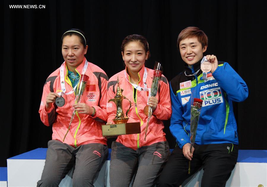 （体育）（2）乒乓球——亚洲杯：刘诗雯女单夺冠