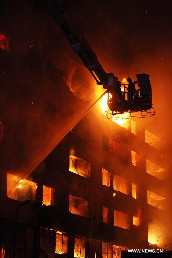 EGYPT-CAIRO-FIRE-ATTABA MARKET