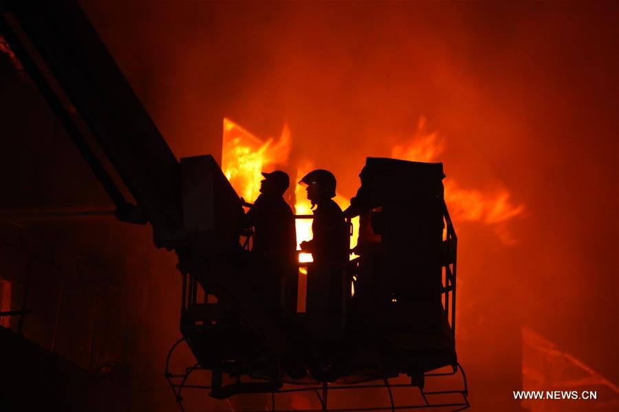 EGYPT-CAIRO-FIRE-ATTABA MARKET