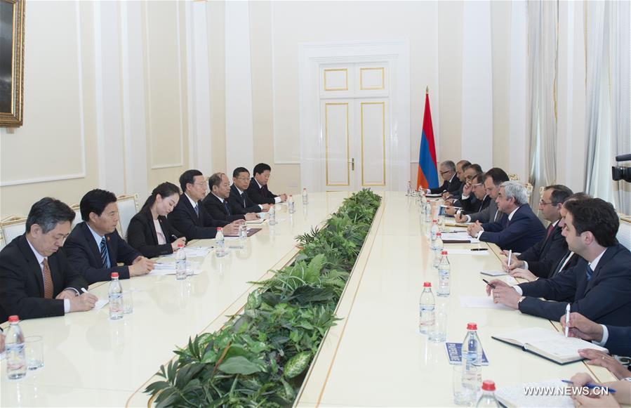 （XHDW）（1）张高丽会见亚美尼亚总统萨尔基相