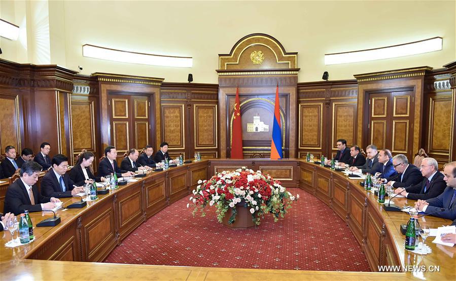 （XHDW）（2）张高丽同亚美尼亚总理亚伯拉罕扬举行会谈