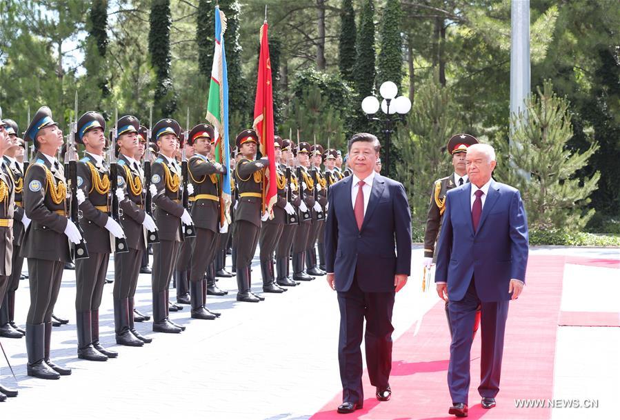 （时政）（2）习近平同乌兹别克斯坦总统卡里莫夫举行会谈