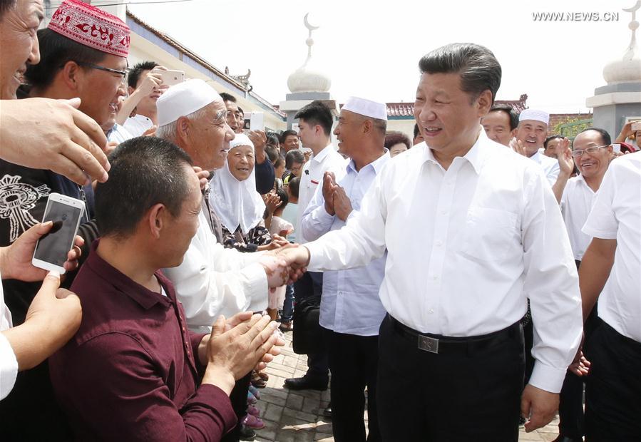 （时政）（2）习近平在宁夏调研考察