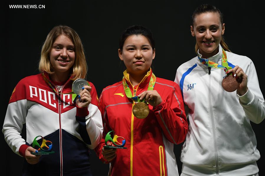 （里约奥运会·领奖台）（10）射击——女子10米气手枪：张梦雪为中国队摘得首金
