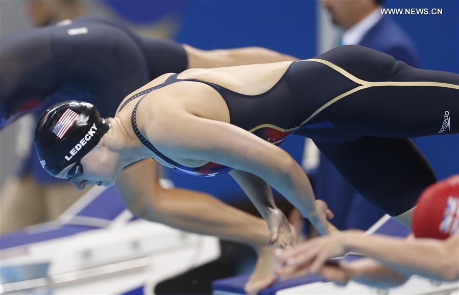 （里约奥运会）（3）游泳——女子400米自由泳：美国选手打破世界纪录