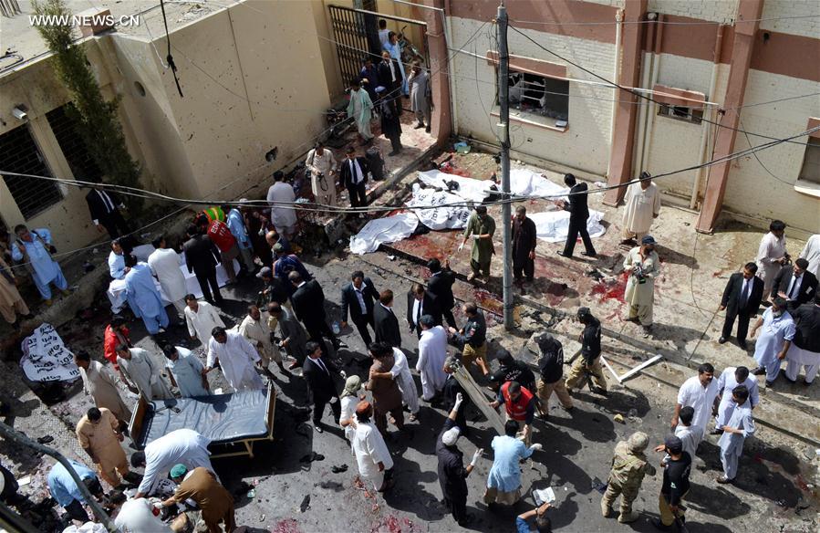 （国际）（1）巴基斯坦自杀式炸弹袭击遇难人数上升至93人