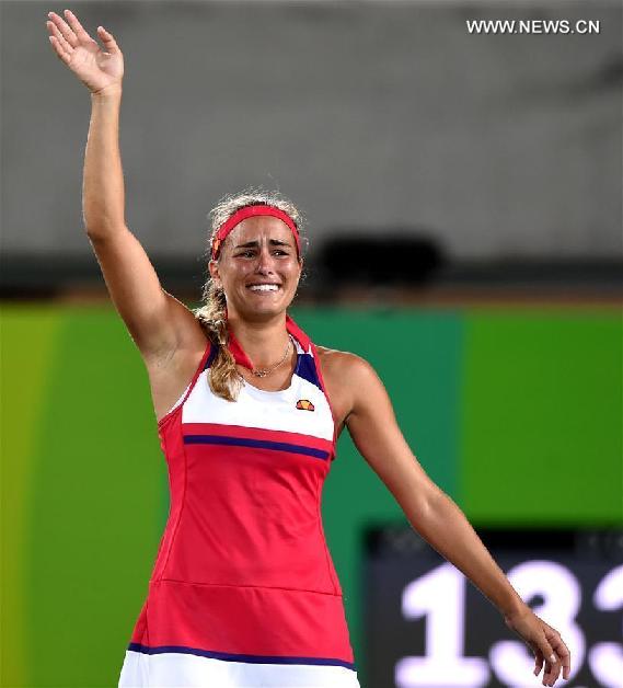 （里约奥运会·夺冠一刻）（5）网球——女单：波多黎各选手普奇夺金
