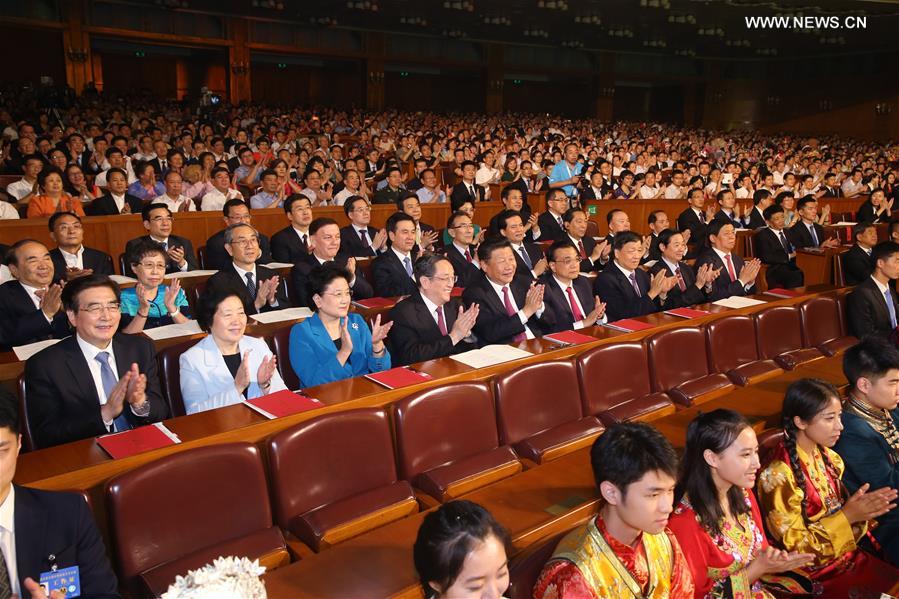 （时政）（2）第五届全国少数民族文艺会演开幕式文艺晚会在京举行