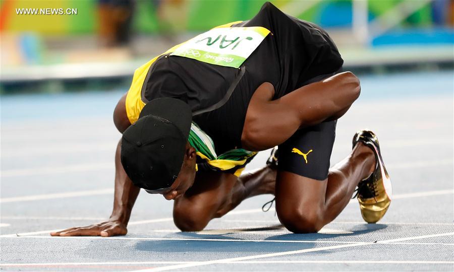 （里约奥运会·夺冠一刻）（31）田径——男子4x100米接力：牙买加队夺冠