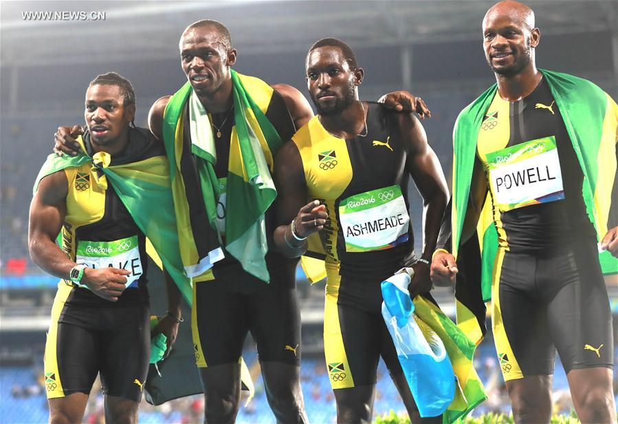 （里约奥运会·夺冠一刻）（20）田径——男子4x100米接力：牙买加队夺冠