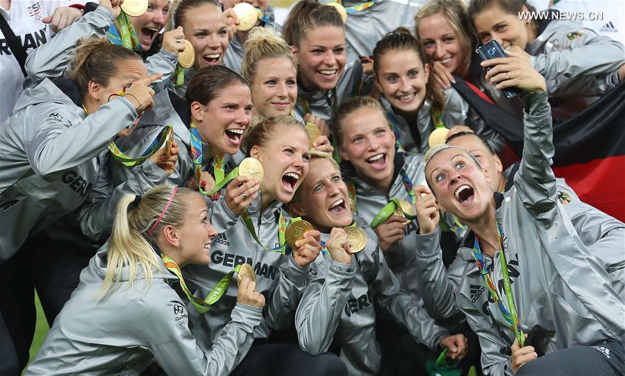 （里约奥运会·领奖台）（4）足球——德国女足夺冠