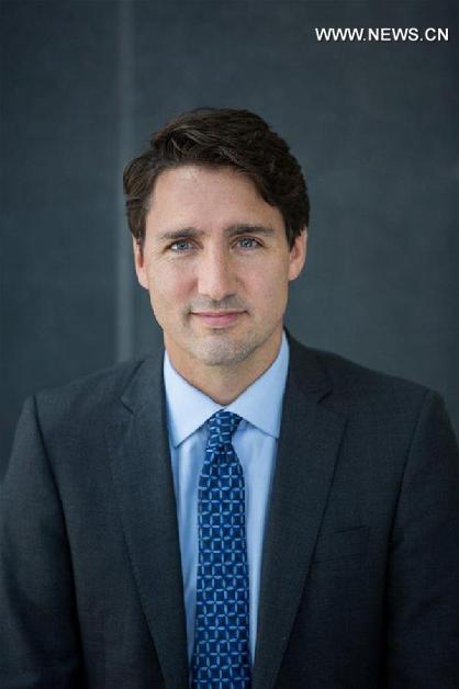 （时政）加拿大总理像