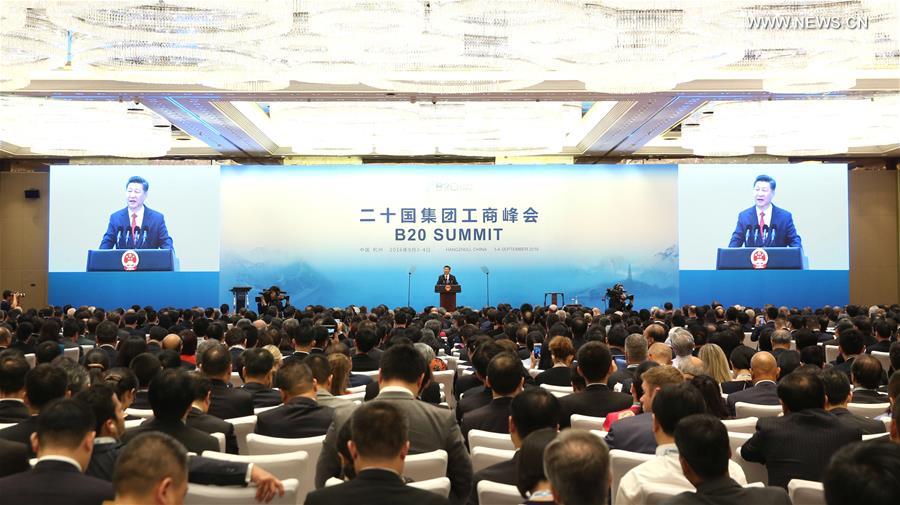 （杭州G20·时政）（1）习近平出席2016年二十国集团工商峰会开幕式并发表主旨演讲