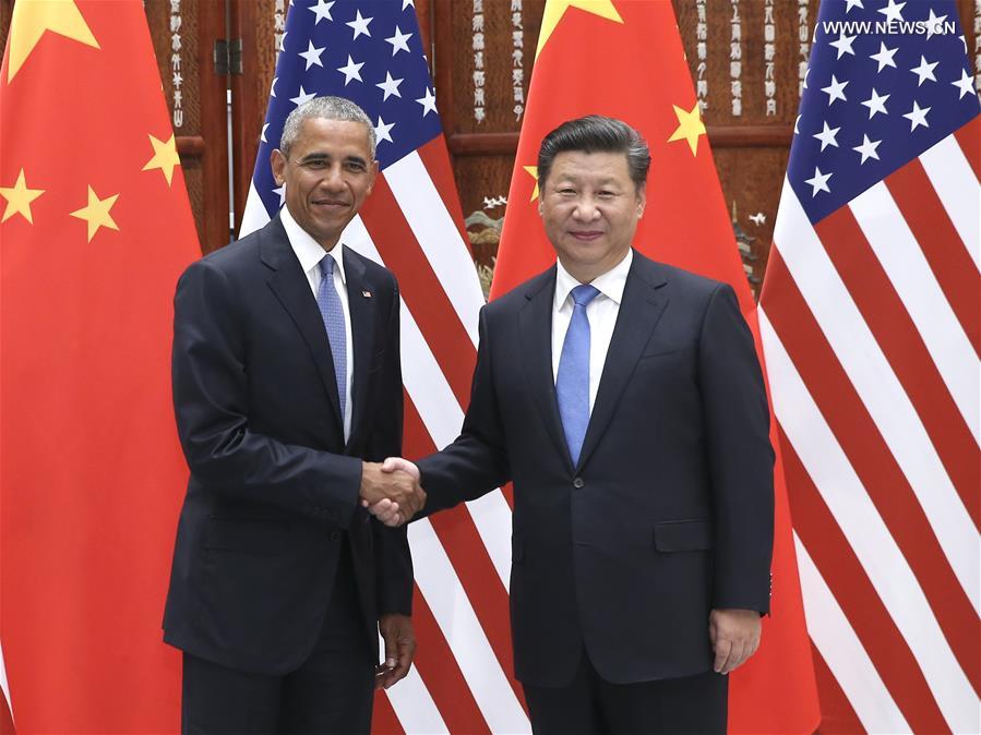 （杭州G20·时政）习近平会见美国总统奥巴马