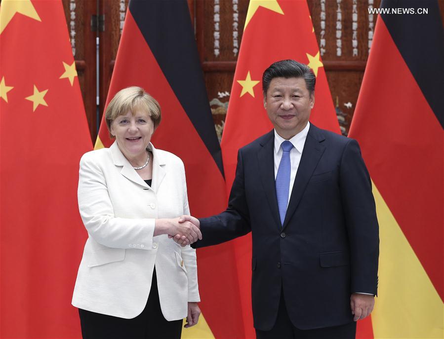 （杭州G20·时政）习近平会见德国总理默克尔