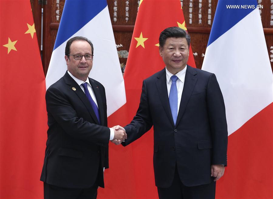 （杭州G20·时政）习近平会见法国总统奥朗德