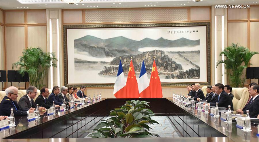 （杭州G20·XHDW）习近平会见法国总统奥朗德