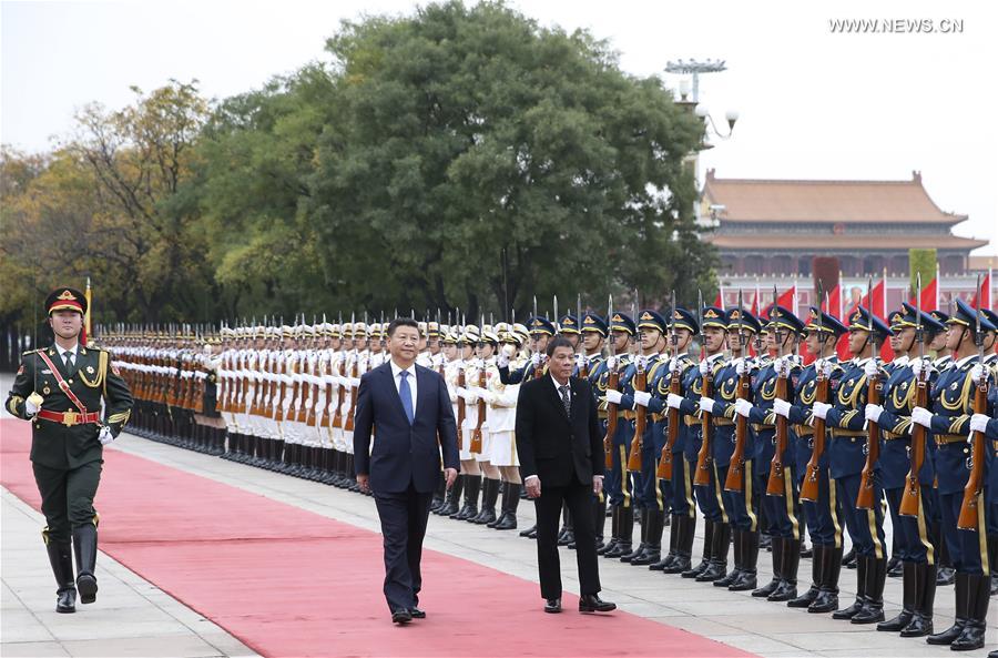 （时政）习近平同菲律宾总统杜特尔特举行会谈