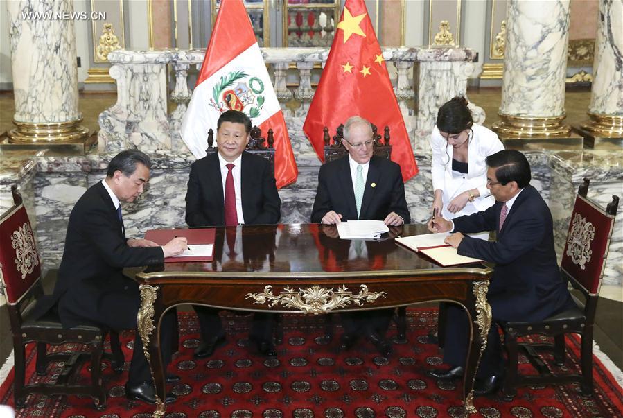 （XHDW）（5）习近平同秘鲁总统库琴斯基举行会谈