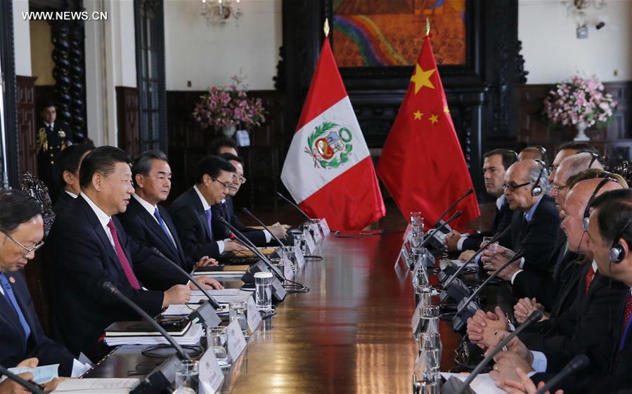 （XHDW）（4）习近平同秘鲁总统库琴斯基举行会谈