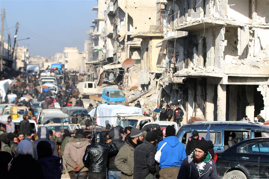 （外代一线）（5）叙利亚又一批武装人员撤离阿勒颇