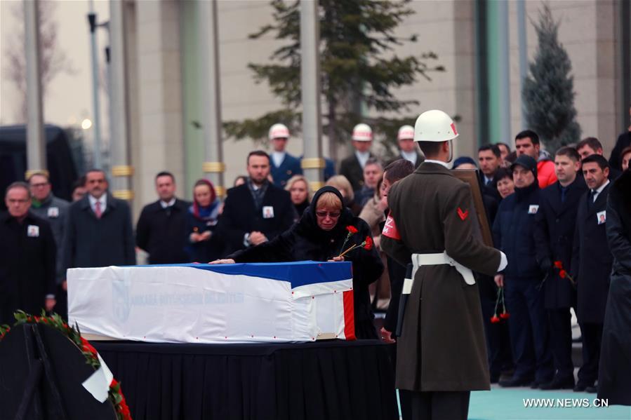 （国际）（3）俄罗斯驻土大使遗体告别仪式在安卡拉举行