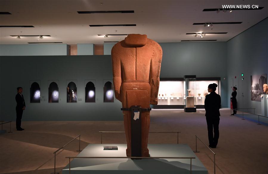 （文化）（3）“阿拉伯之路——沙特出土文物”展览在京开幕