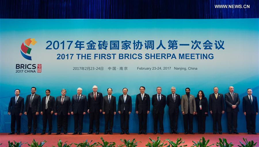 （XHDW）（1）2017年金砖国家协调人第一次会议在南京开幕 