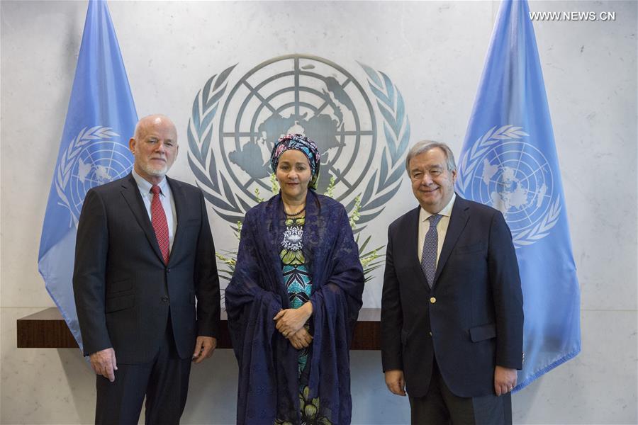 （国际）（3）联合国常务副秘书长阿明娜·穆罕默德宣誓就职