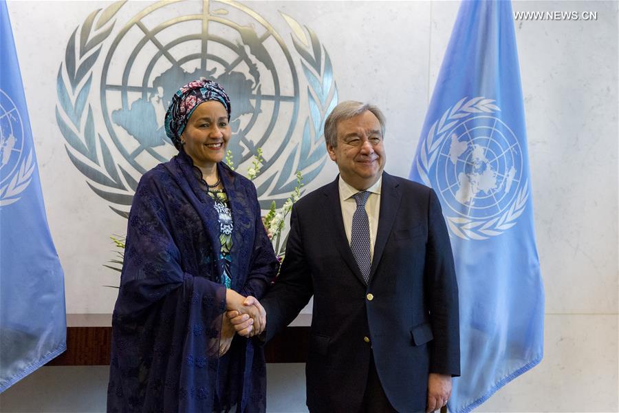 （国际）（2）联合国常务副秘书长阿明娜·穆罕默德宣誓就职