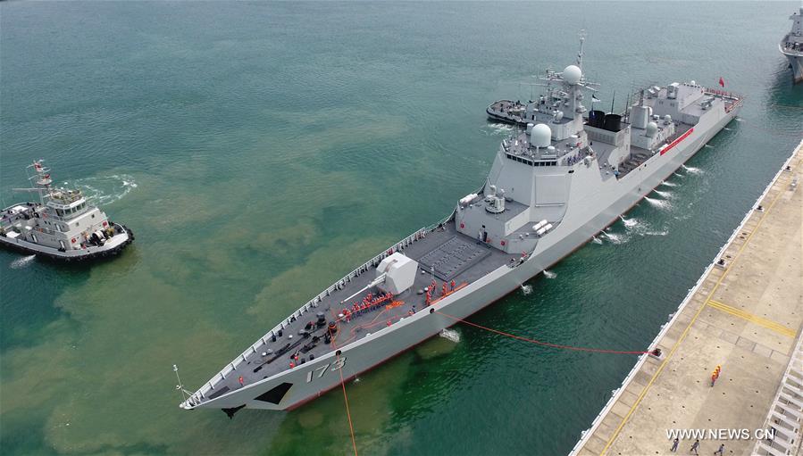 （图文互动）（1）海军南海舰队远海训练编队圆满完成任务返回三亚