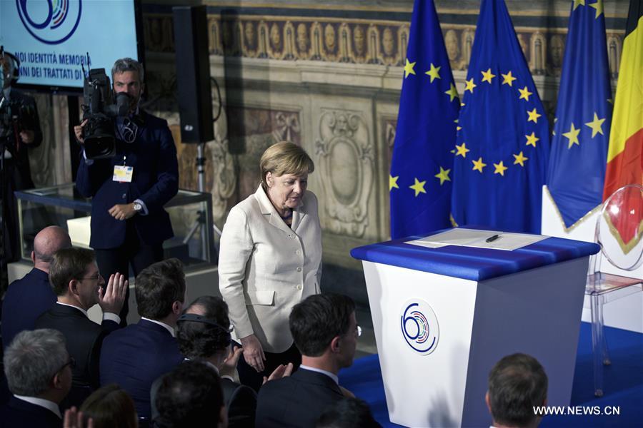（国际）（6）纪念《罗马条约》签署60周年欧盟特别峰会在罗马举行