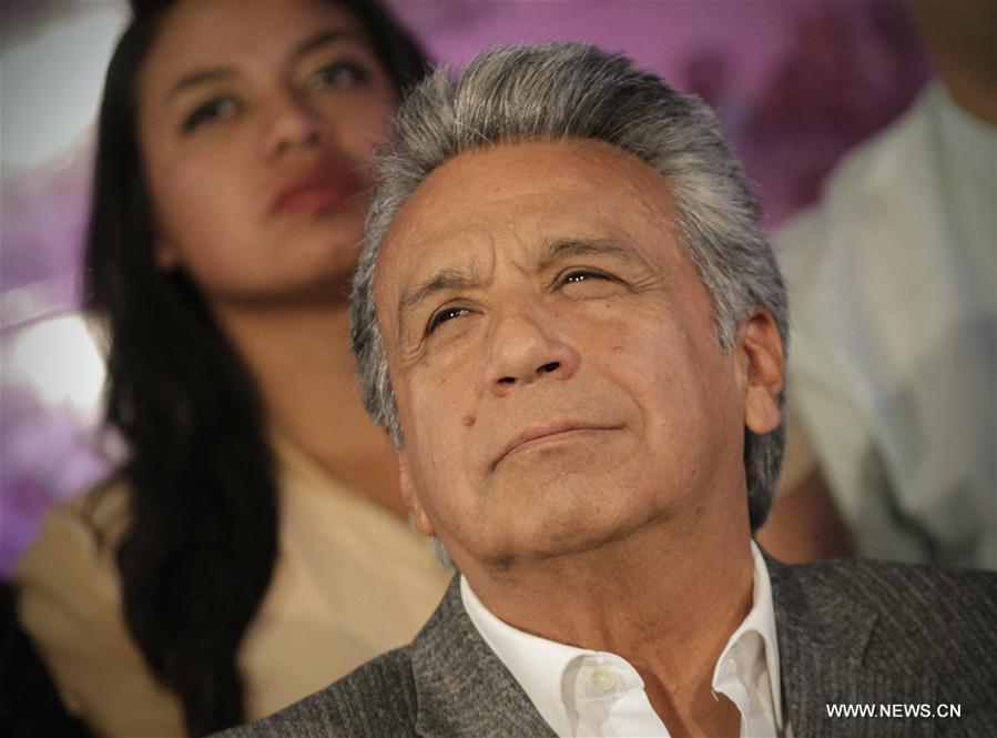 （国际）（1）厄瓜多尔执政党候选人莫雷诺当选总统