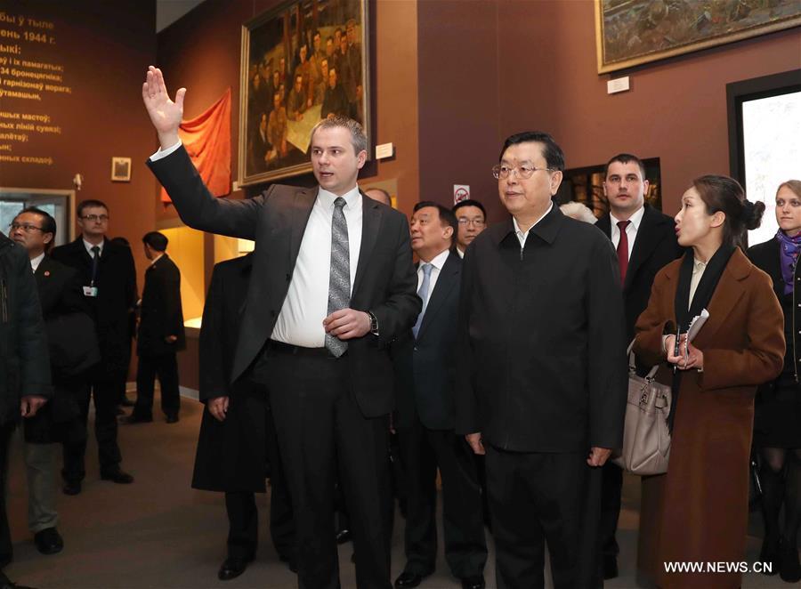 （XHDW）（10）张德江对白俄罗斯进行正式友好访问